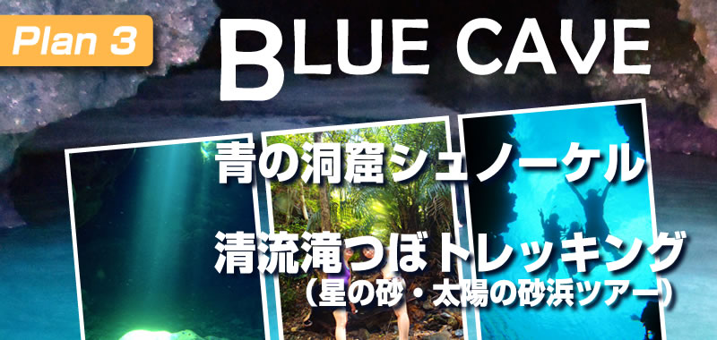 Plan3:石垣島 青の洞窟シュノーケル+ジャングル/滝つぼトレッキング