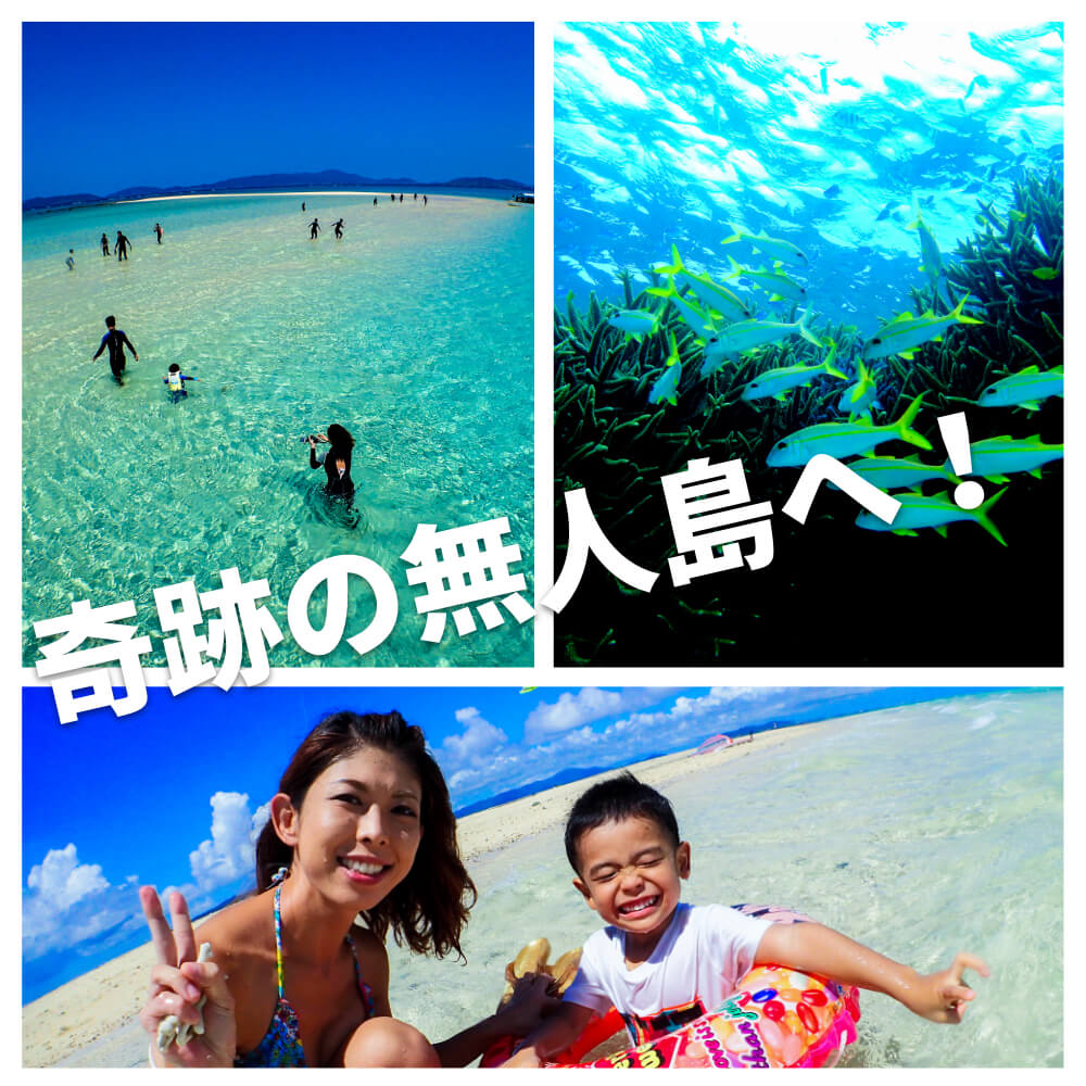 幻の島上陸とトロピカルシュノーケリングツアー