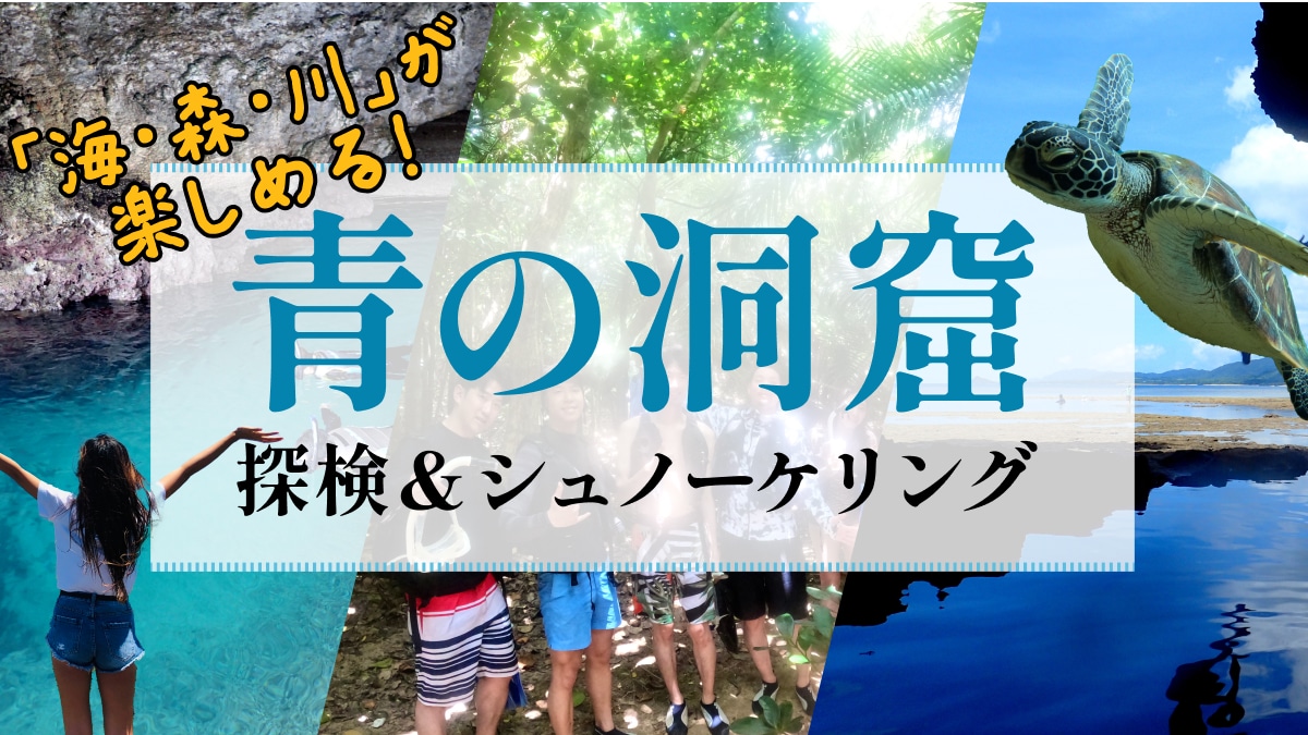 青の洞窟探検＆ウミガメシュノーケリングツアー(半日)