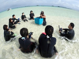 3月の石垣島。幻の島でシュノーケル講習